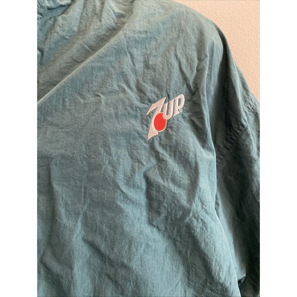 Vintage Gear For Sports Thick Jacket Coat Green 7up Men’s XXL 2XL Warm Gray EUC - Picture 2 of 11
